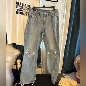 American Eagle Outfitters Light Blue Boyfriend Jeans